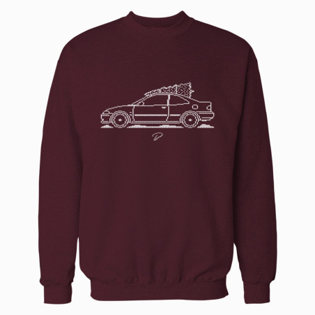 Honda Civic EJ Coupe 5th Gen Minimal Christmas Sweater