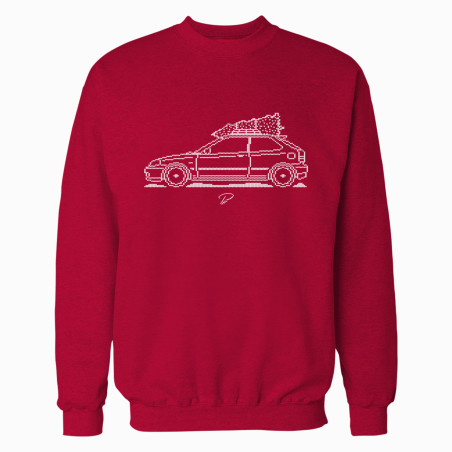 Honda Civic EK Hatch Minimal Christmas Sweater