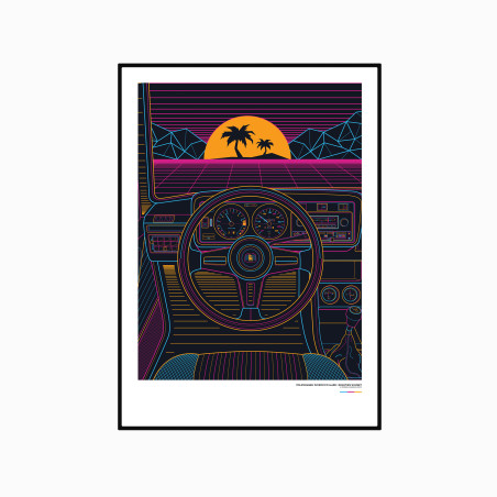 VW Scirocco MK1 Eighties Sunset