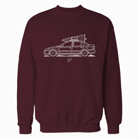 Honda Civic EK Sedan Minimal Christmas Sweater