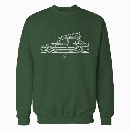 Honda Civic EK Sedan Minimal Christmas Sweater