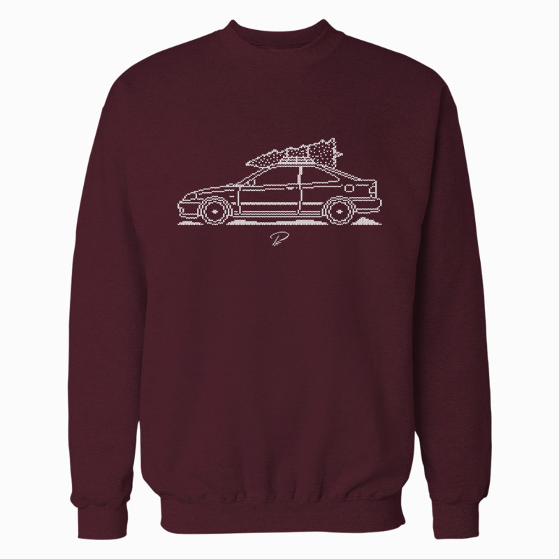Honda Civic EJ Coupe 6th Gen Minimal Christmas Sweater