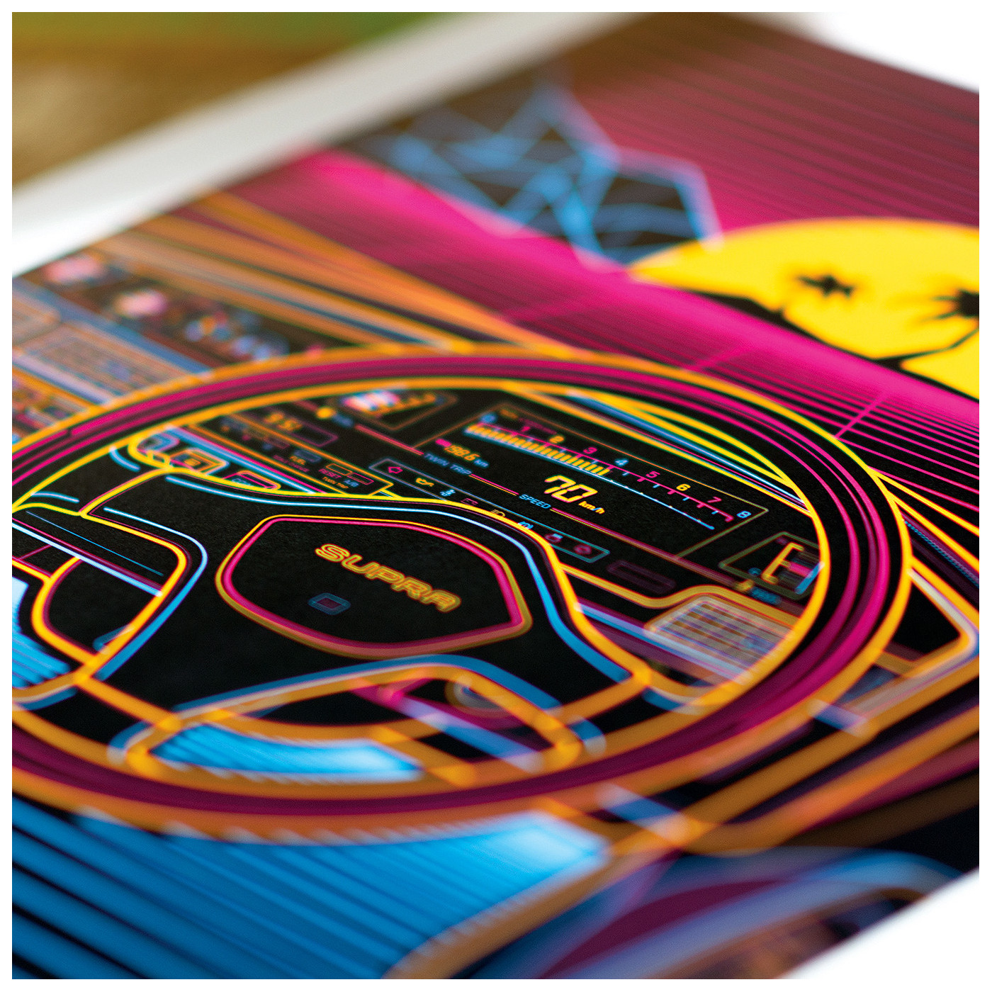 Toyota Supra A80 Eighties Sunset