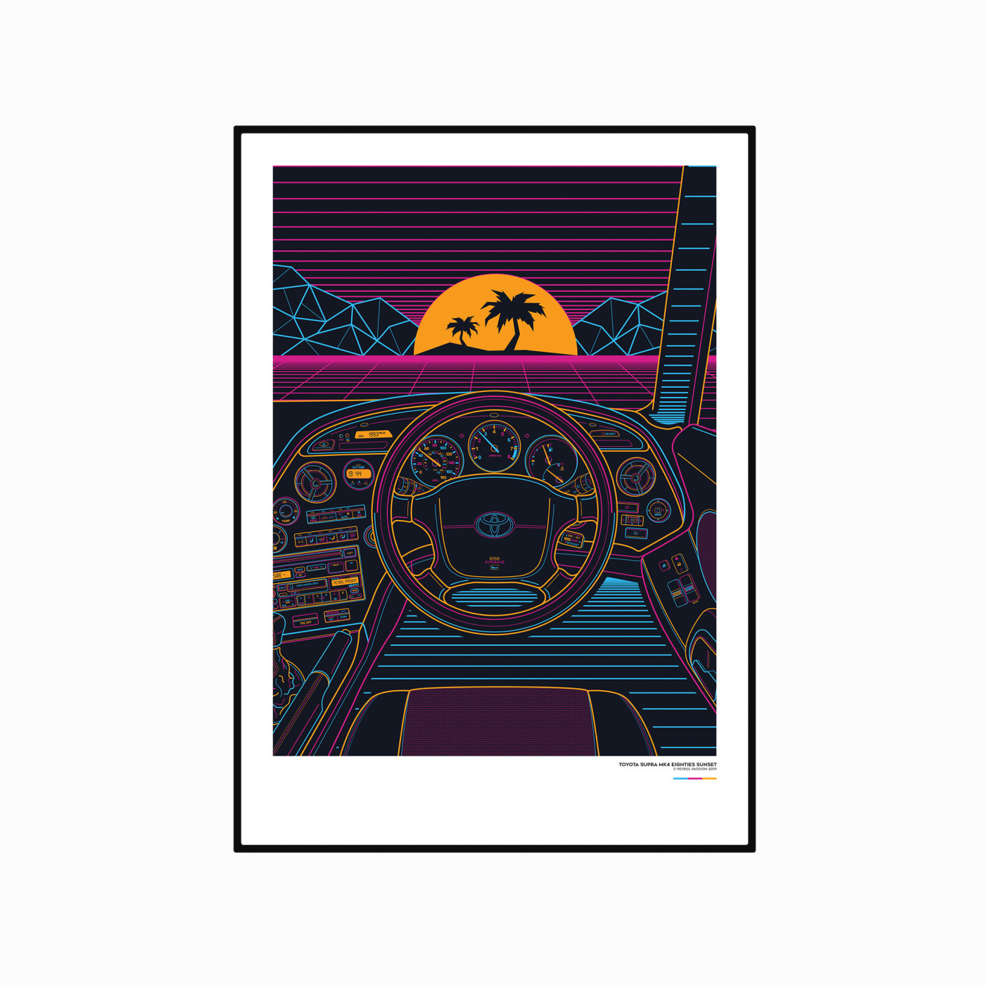 Toyota Supra A80 Eighties Sunset