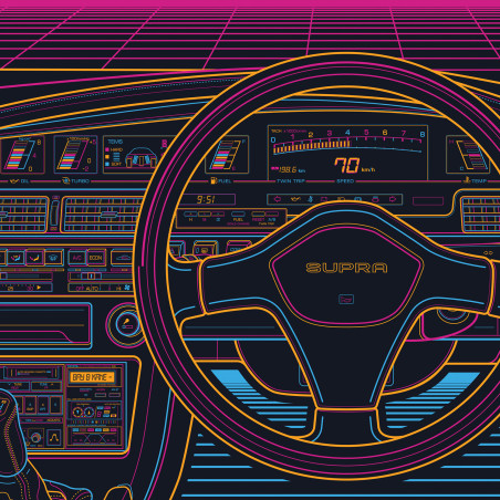 Toyota Supra A70 Eighties Sunset