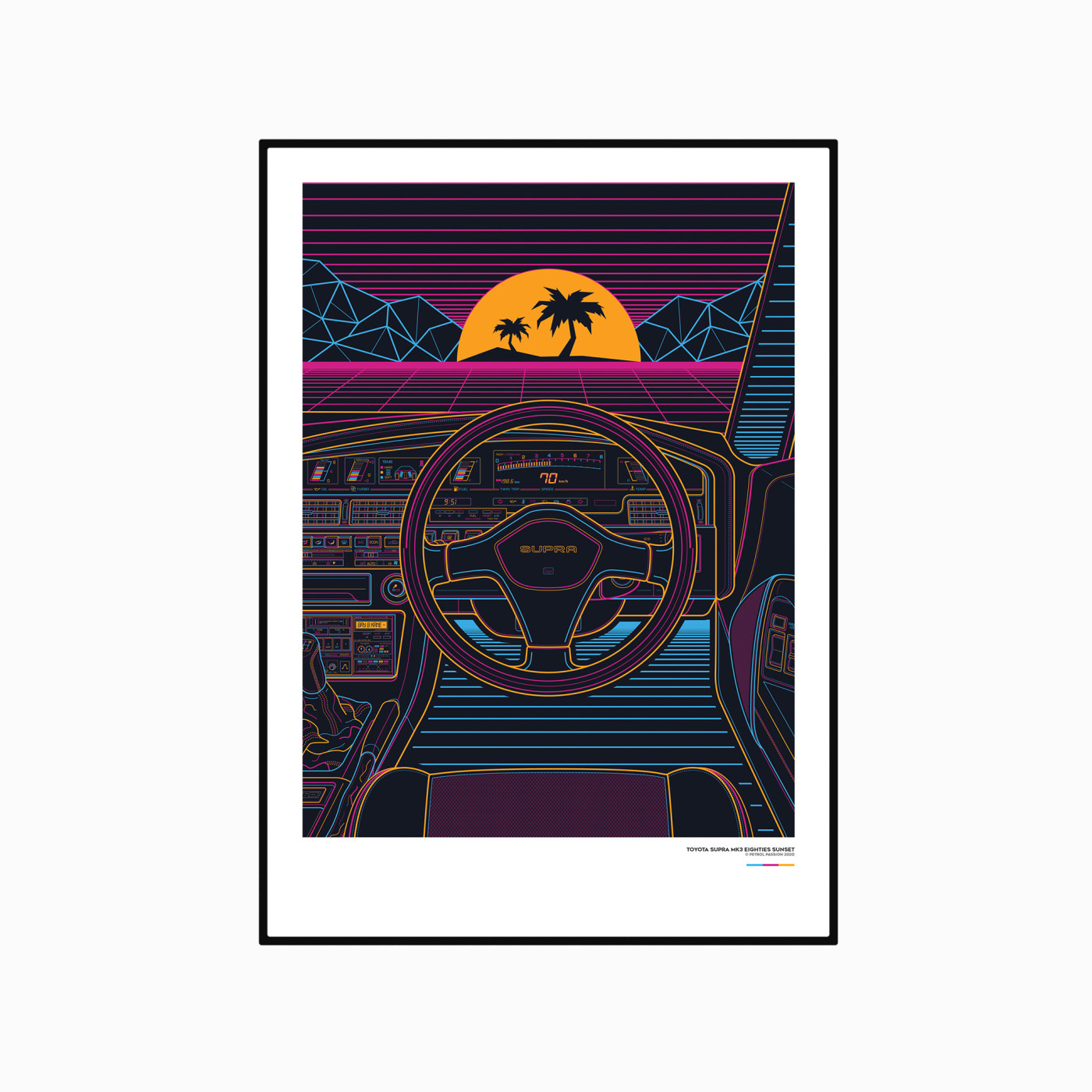 Toyota Supra A70 Eighties Sunset