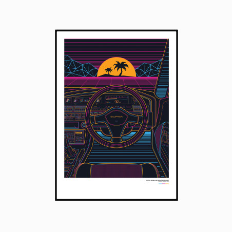 Toyota Supra A70 Eighties Sunset