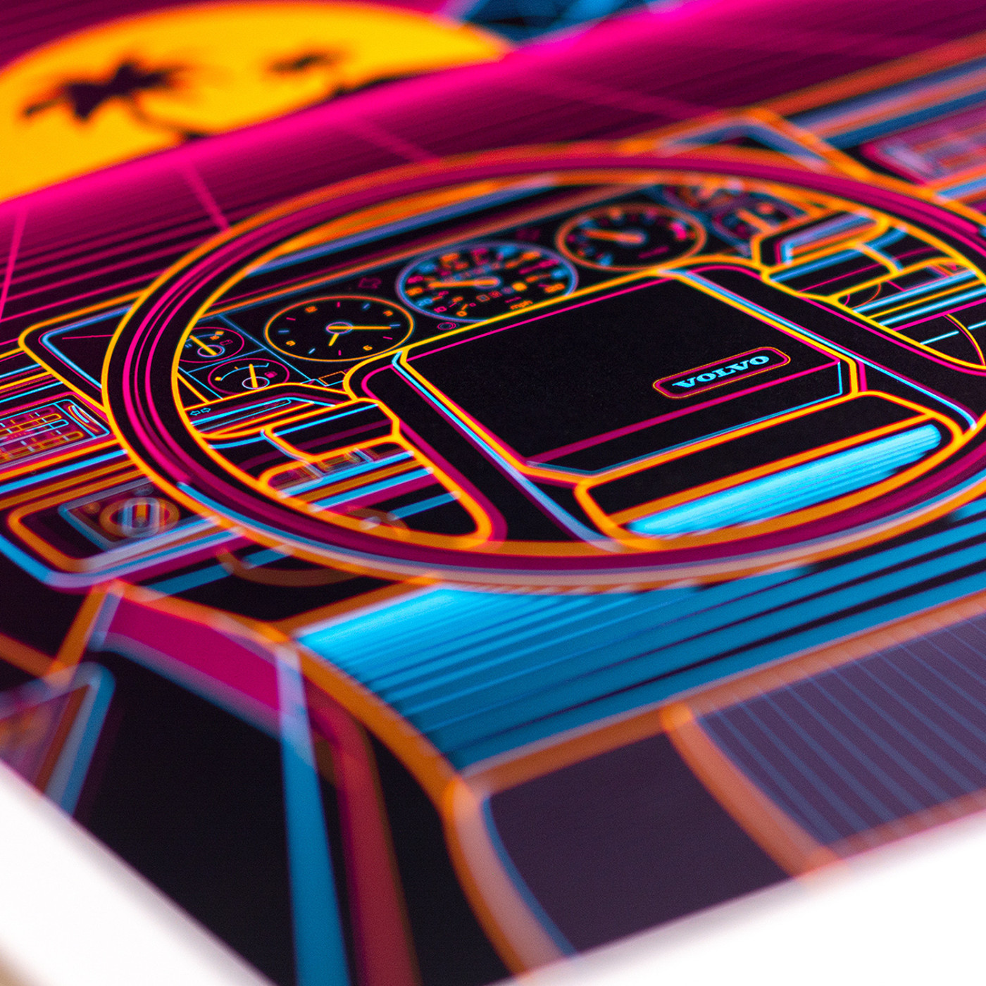 Volvo 740 Eighties Sunset