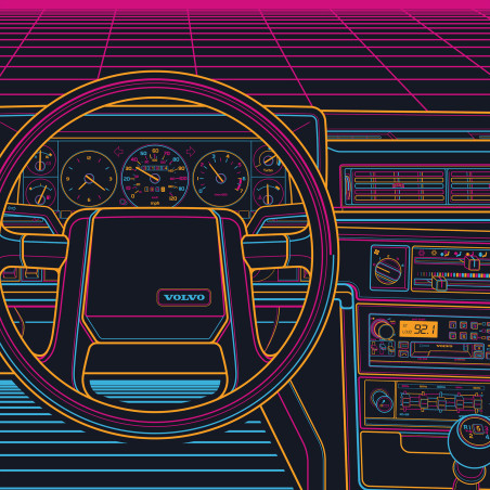 Volvo 740 Eighties Sunset