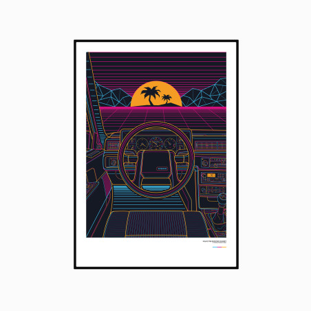 Volvo 740 Eighties Sunset