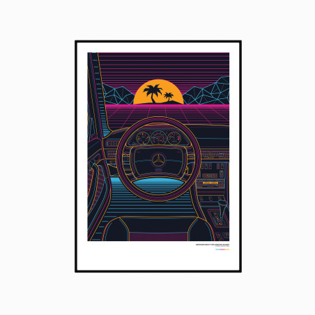 Mercedes-Benz W126 Eighties Sunset