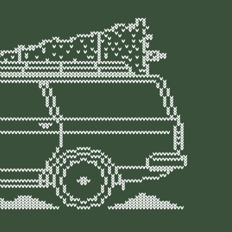 Volvo 240 Wagon Minimal Christmas Sweater