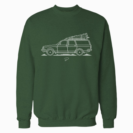Volvo 240 Wagon Minimal Christmas Sweater