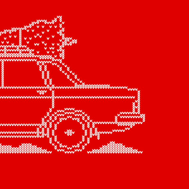 Volvo 240 Sedan Full Christmas Sweater