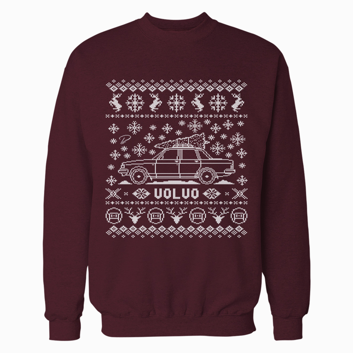Volvo 240 Sedan Full Christmas Sweater