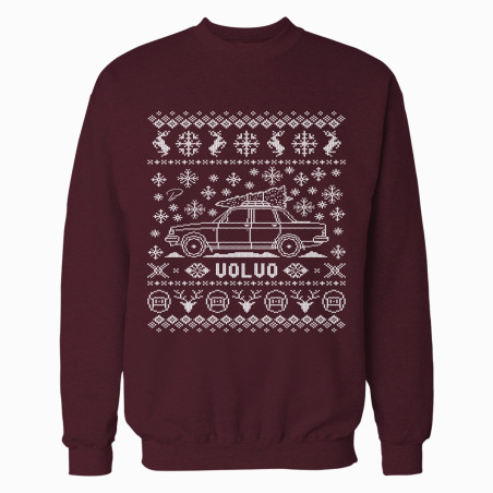 Volvo 240 Sedan Full Christmas Sweater
