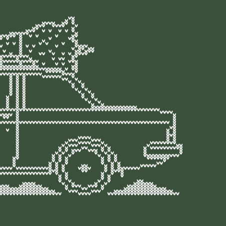 Volvo 242 Minimal Christmas Sweater