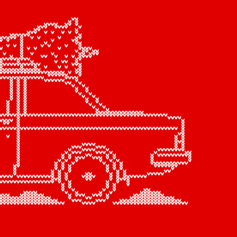 Volvo 242 Minimal Christmas Sweater