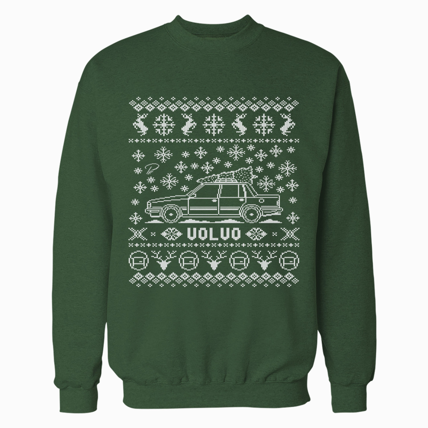 Volvo 740 Sedan Full Christmas Sweater