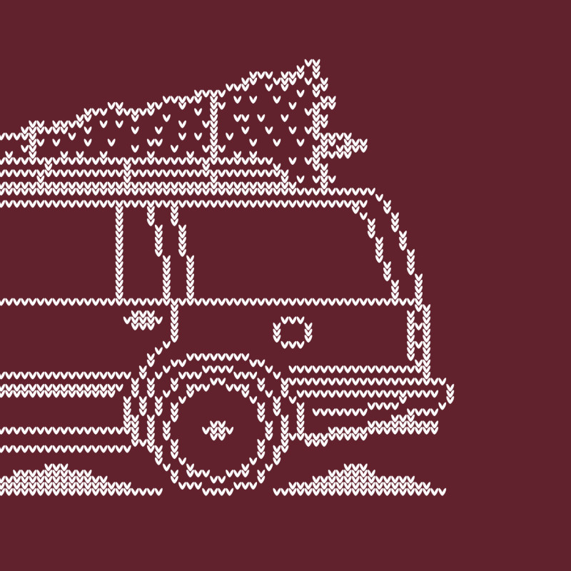Volvo 740 Wagon Full Christmas Sweater
