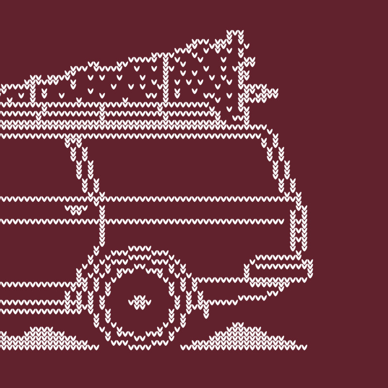 Volvo 240 Wagon Full Christmas Sweater