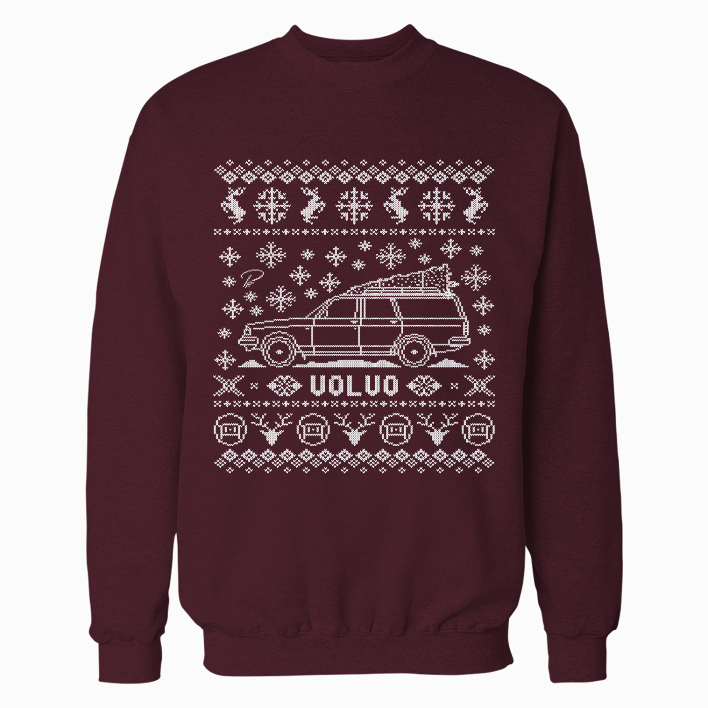 Volvo 240 Wagon Full Christmas Sweater