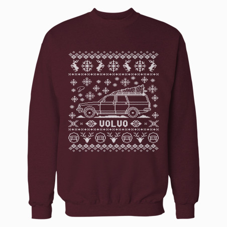 Volvo 240 Wagon Full Christmas Sweater