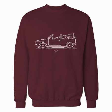 VW Cabriolet MK1 Minimal Christmas Sweater