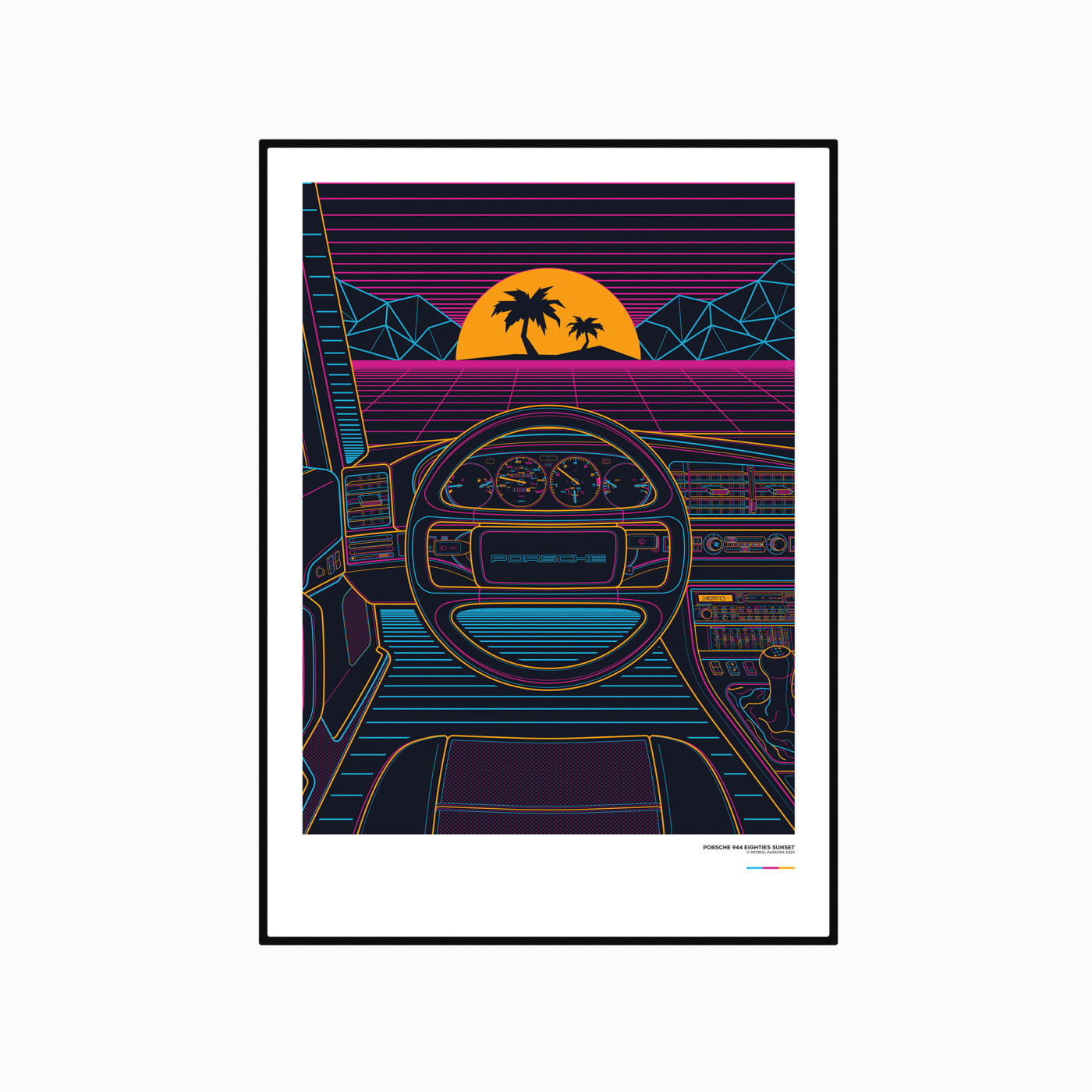 Porsche 944 Eighties Sunset