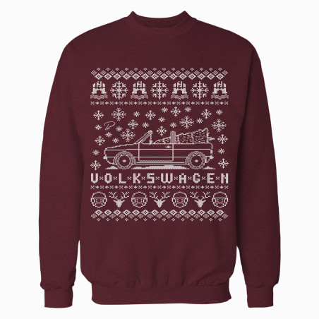 VW Cabriolet MK1 Full Christmas Sweater