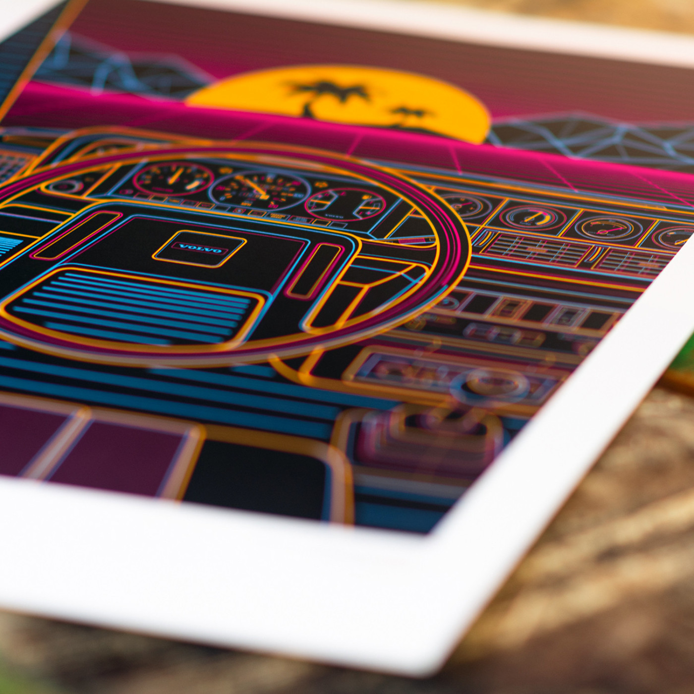 Volvo 240 Eighties Sunset