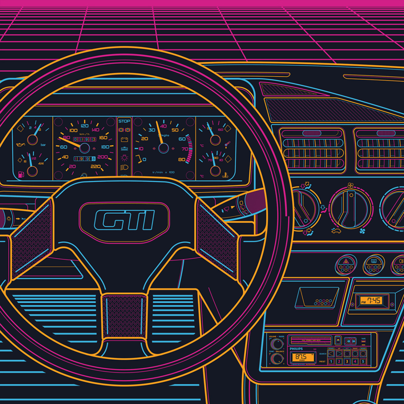Peugeot 205 GTI Eighties Sunset
