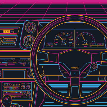 Toyota AE86 Analog Eighties Sunset