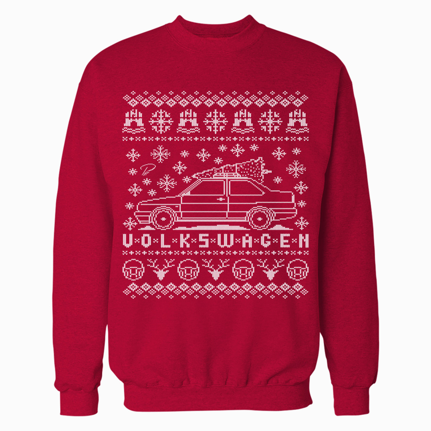 VW MK2 Jetta Full Christmas Sweater VW MK2 Jetta Full Christmas Sweater