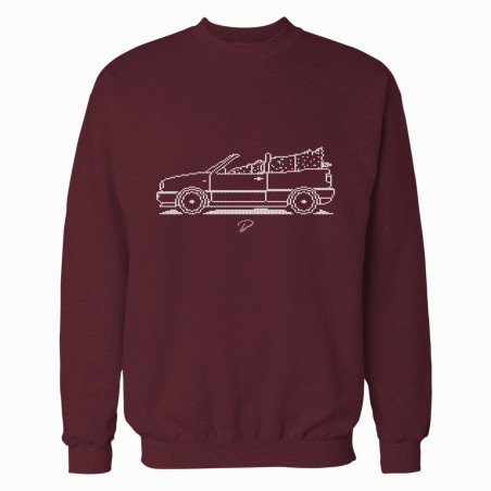 VW MK3 Golf Cabriolet Minimal Christmas Sweater